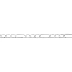 Histoire d'Or Bracelet Or Blanc Maille Alternée 1/3 Online