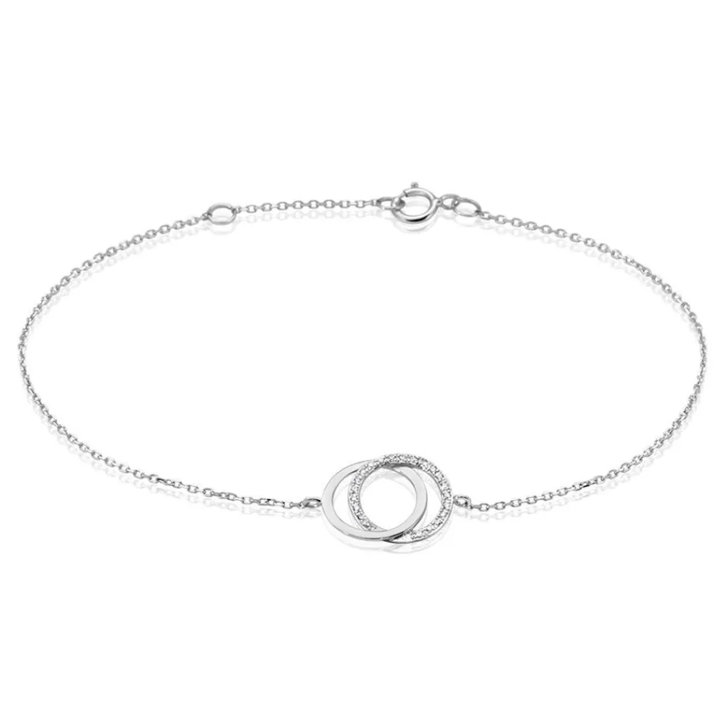 Histoire d'Or Bracelet Or Blanc Tresha Diamants or blanc diamant Hot