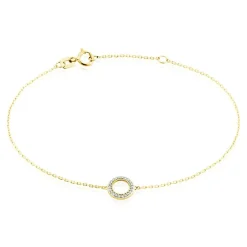 Histoire d'Or Bracelet Or Jaune Acantha Diamants Discount