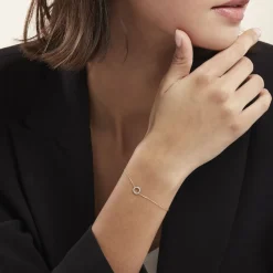 Histoire d'Or Bracelet Or Jaune Acantha Diamants Discount