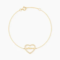 Histoire d'Or Bracelet Or Jaune Derry Oxyde De Zirconium