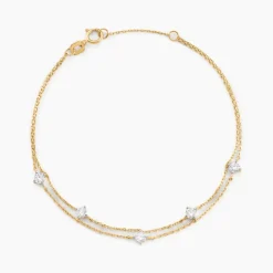 Histoire d'Or Bracelet Or Jaune Eclat D'etoile Oxyde De Zirconium Clearance