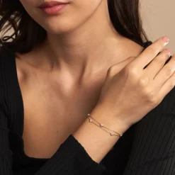 Histoire d'Or Bracelet Or Jaune Eclat D'etoile Oxyde De Zirconium Clearance