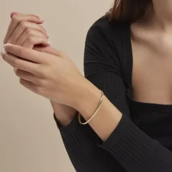 Histoire d'Or Bracelet Or Jaune Izel Maille Anglaise Clearance