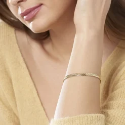 Histoire d'Or Bracelet Or Jaune Izel Maille Anglaise Hot
