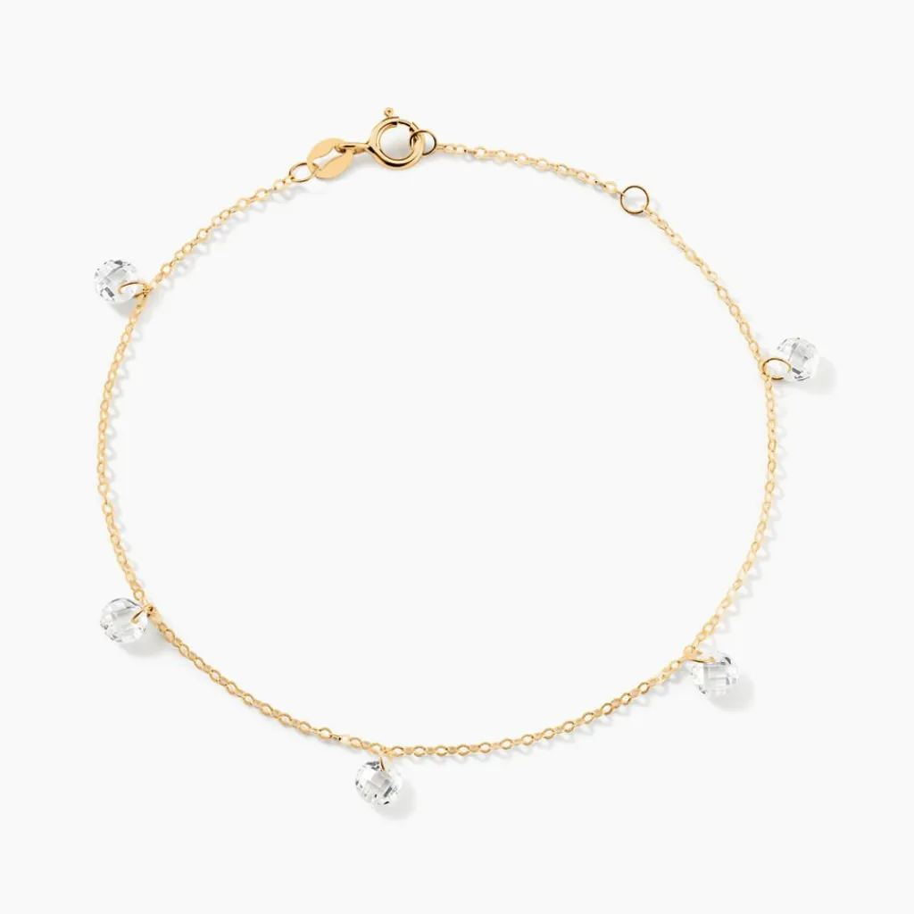 Histoire d'Or Bracelet Or Jaune Leucitica Oxydes De Zirconium Online