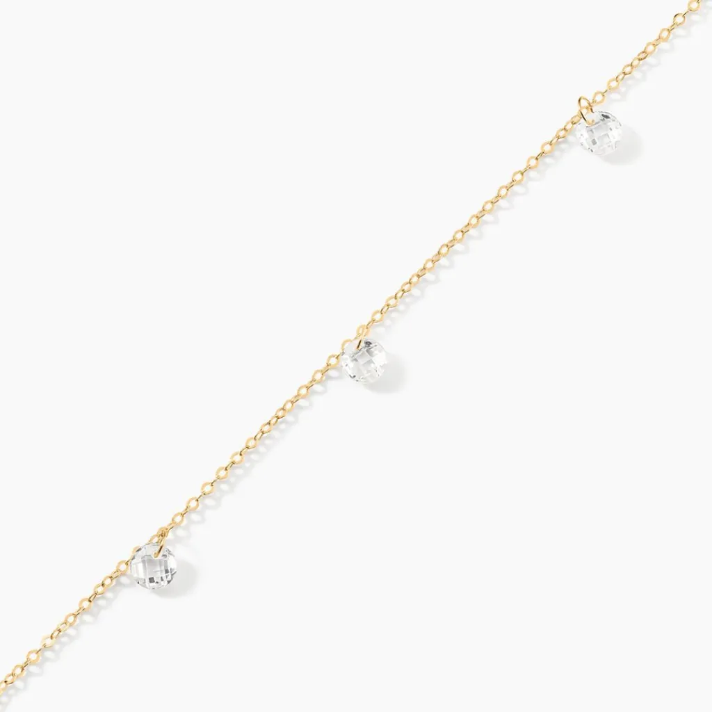 Histoire d'Or Bracelet Or Jaune Leucitica Oxydes De Zirconium Online