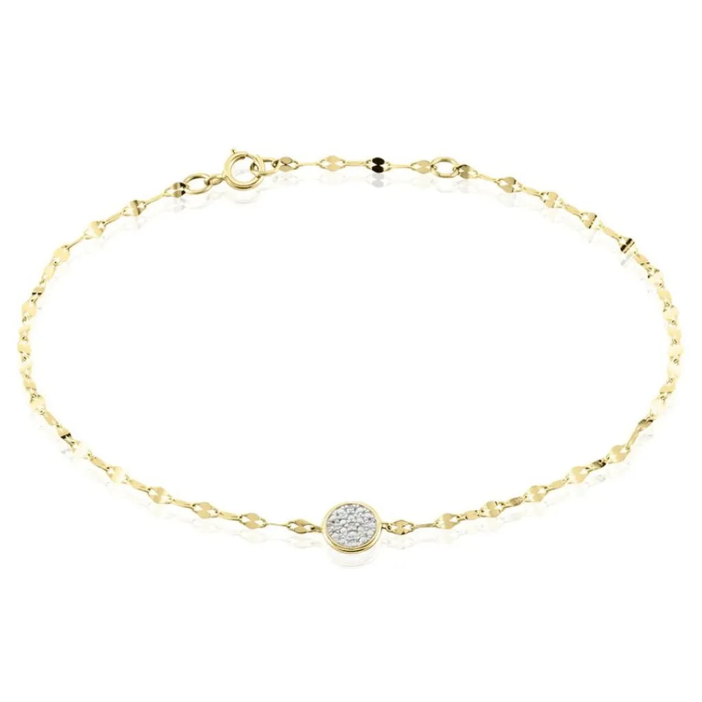Histoire d'Or Bracelet Or Jaune Luminata Diamants Online