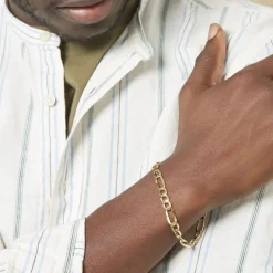 Histoire d'Or Bracelet Maille Alternée or jaune Discount