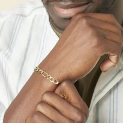 Histoire d'Or Bracelet Maille Alternée or jaune Discount