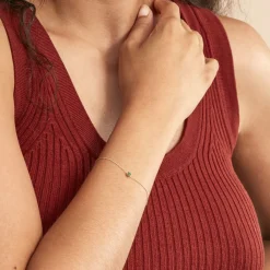 Histoire d'Or Bracelet Or Jaune Onora Emeraude or jaune émeraude Best