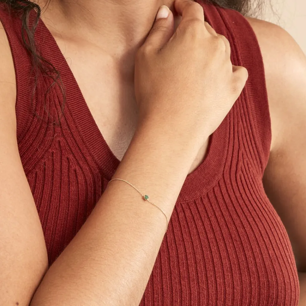 Histoire d'Or Bracelet Or Jaune Onora Emeraude or jaune émeraude Best