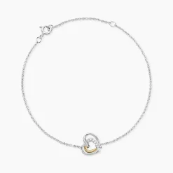 Histoire d'Or Bracelet Or Jaune Oxyde De Zirconium New