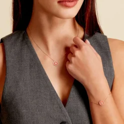 Histoire d'Or Bracelet Or Jaune Sweet Rosace Oxyde Zirconium Sale