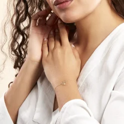 Histoire d'Or Bracelet Or Jaune Veridienne Oxyde New