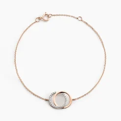 Histoire d'Or Bracelet Or Rose Tresha Diamants or rose diamant Discount