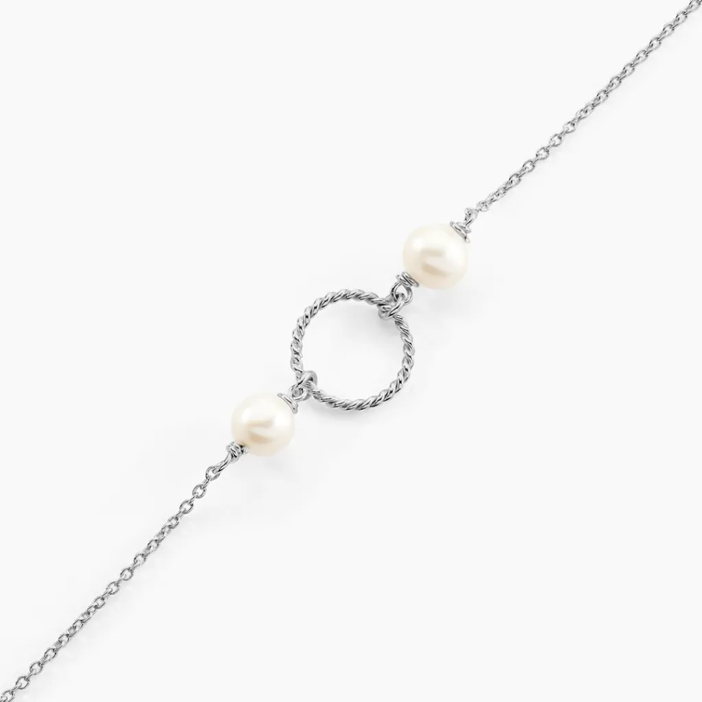 Histoire d'Or Bracelet Oria Argent Blanc Pierre De Synthese