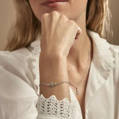 Histoire d'Or Bracelet Oria Argent Blanc Discount