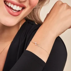 Histoire d'Or Bracelet Orion Or Jaune Oxyde De Zirconium Sale