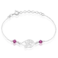 Histoire d'Or Bracelet Oumoul Argent Blanc Pierre De Synthese New