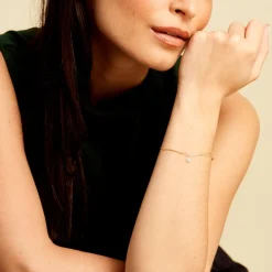 Histoire d'Or Bracelet Pampilles Colorées Or Jaune Amazonite or jaune amazonite vert Sale