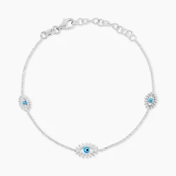 Histoire d'Or Bracelet Parad'eyes Argent Blanc Best