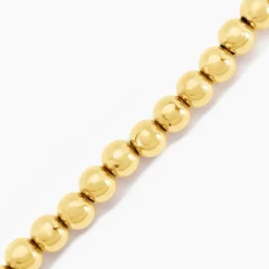 Histoire d'Or Bracelet Perles Solaires Acier Jaune Hot
