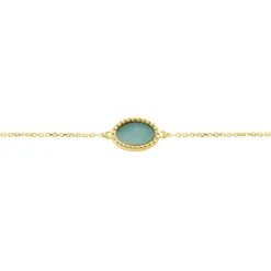 Histoire d'Or Bracelet Pernia Or Jaune Amazonite or jaune amazonite azur