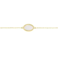 Histoire d'Or Bracelet Pernia Or Jaune Nacre or jaune nacre blanche Hot