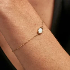 Histoire d'Or Bracelet Pernia Or Jaune Nacre or jaune nacre blanche Hot