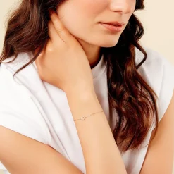 Histoire d'Or Bracelet Phanie Argent Jaune Oxyde De Zirconium Outlet