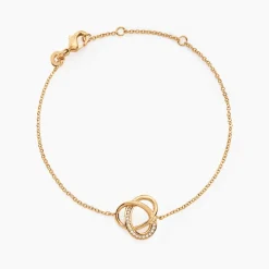 Histoire d'Or Bracelet Plaqué Or Henia Oxydes De Zirconium Sale