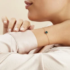 Histoire d'Or Bracelet Plaqué Or Jaune Nilay Oxyde De Zirconium plaqué or jaune oxyde bleu