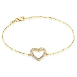 Histoire d'Or Bracelet Plaqué Or Jaune Xavia Oxydes De Zirconium Online