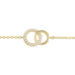 Histoire d'Or Bracelet Poeae Plaqué Or Jaune Oxyde De Zirconium