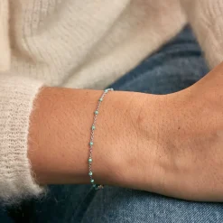 Histoire d'Or Bracelet Polka argent blanc New