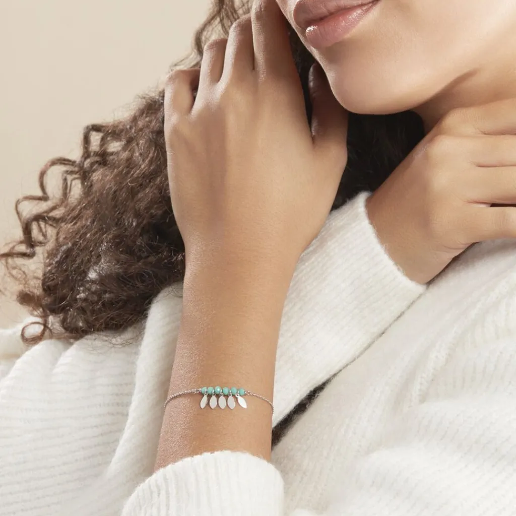 Histoire d'Or Bracelet Polyna Argent Blanc Pierre De Synthese Discount