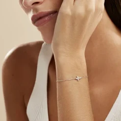 Histoire d'Or Bracelet Priscus Argent Blanc Oxyde De Zirconium