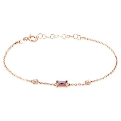 Histoire d'Or Bracelet Purple Mood Argent Rose Oxyde De Zirconium Discount
