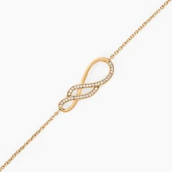 Histoire d'Or Bracelet Rajah Plaqué Or Jaune Oxyde De Zirconium