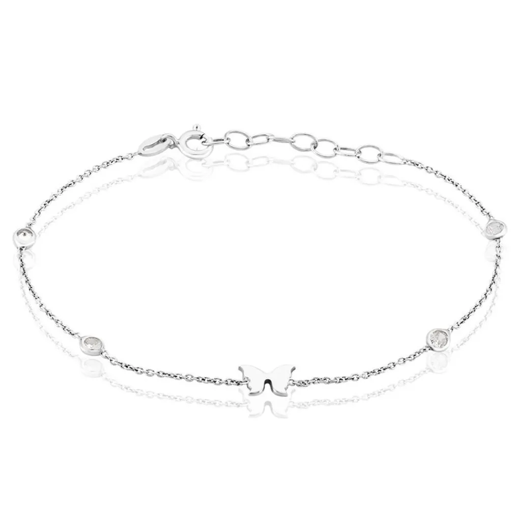 Histoire d'Or Bracelet Rana Argent Blanc Oxyde De Zirconium Discount
