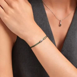 Histoire d'Or Bracelet Raven Argent Blanc New