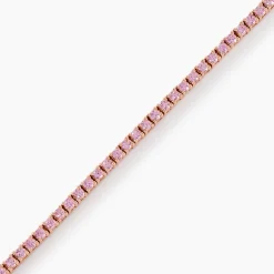 Histoire d'Or Bracelet Rio Tennis Argent Rose Oxyde De Zirconium argent rose oxyde rose Sale