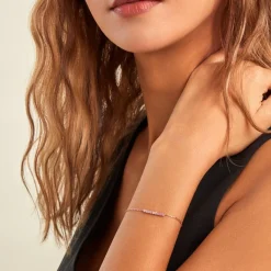 Histoire d'Or Bracelet Rio Tennis Argent Rose Oxyde De Zirconium argent rose oxyde rose New