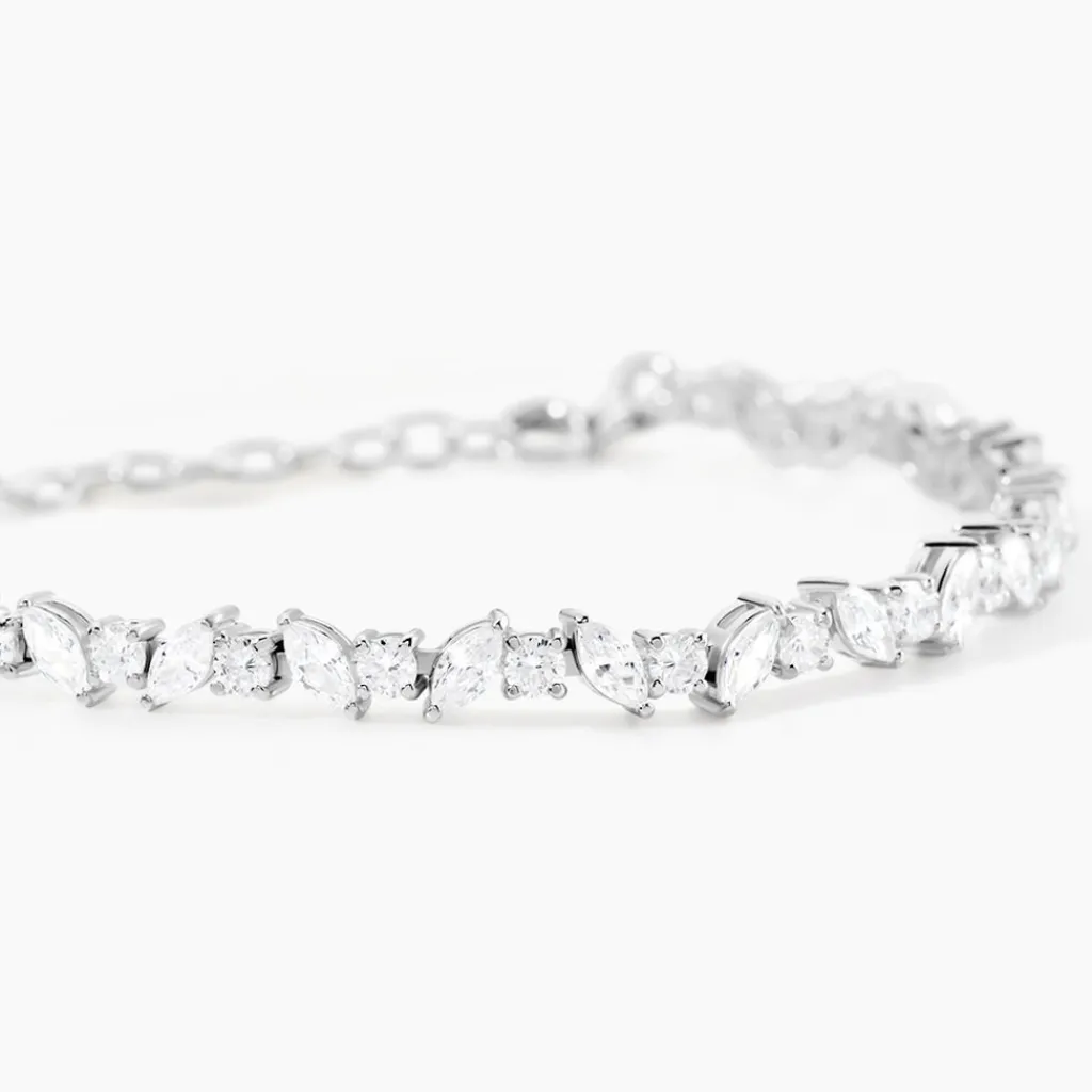 Histoire d'Or Bracelet Riviere Argent Blanc Shiny Nights Oxyde De Zirconium Outlet