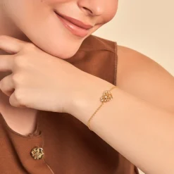 Histoire d'Or Bracelet Romée Plaqué Or Jaune Oxyde De Zirconium Best