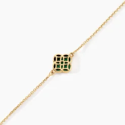 Histoire d'Or Bracelet Rosalite Or Jaune Malachite or jaune malachite vert Best