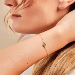 Histoire d'Or Bracelet Rosalite Or Jaune Malachite or jaune malachite vert Best