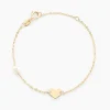 Histoire d'Or Bracelet Roselena Coeur Or Jaune Perle De Culture Hot