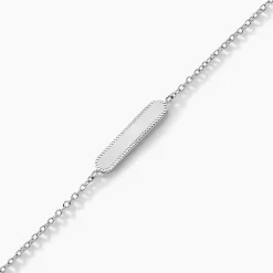 Histoire d'Or Bracelet Saddie Argent Blanc Discount
